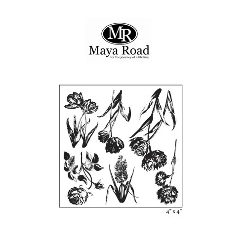 Maya Road Ornate Botanicals Clear Stamps