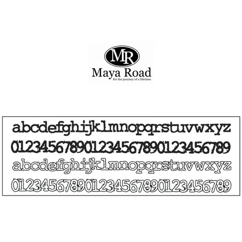 Maya Road Font-ly Yours Border Strip Stamps