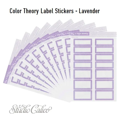 Studio Calico Color Theory Label Stickers Lavender Soda