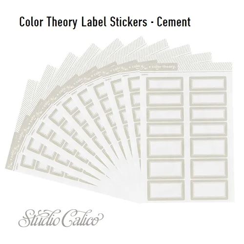Studio Calico Color Theory Label Stickers Cement