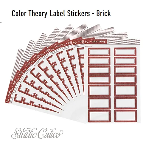 Studio Calico Color Theory Label Stickers Brick House