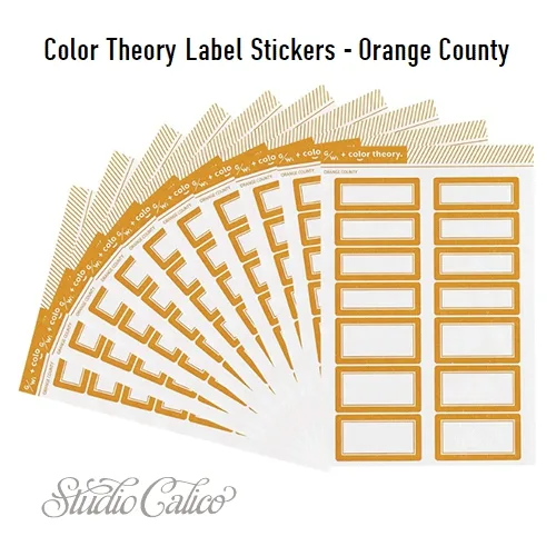 Studio Calico Color Theory Label Stickers Orange County