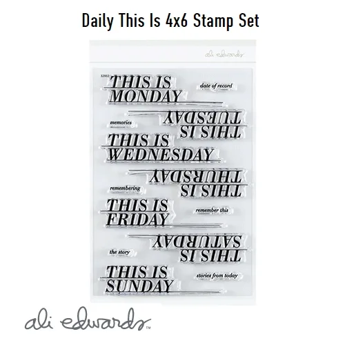 Ali Edwards Daily This Is Clear Stamps
