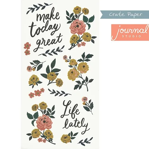 Crate Paper Sticker Sheet Journal Studio Collection