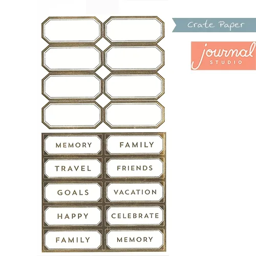 Crate Paper Sticker Sheet Journal Studio Collection
