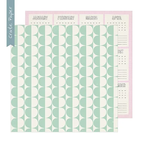 Crate Paper Patterned Paper Sheet Weekend Sunny Days Collection by Maggie Holmes