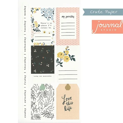 Crate Paper Sticker Sheet Journal Studio Collection
