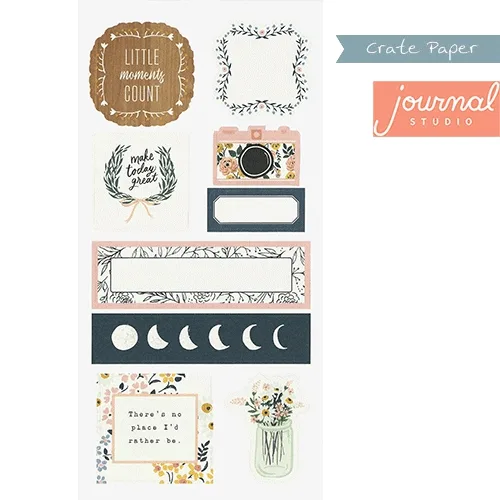 Crate Paper Sticker Sheet Journal Studio Collection