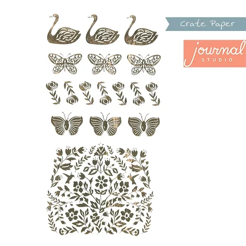 Crate Paper Sticker Sheet Journal Studio Collection