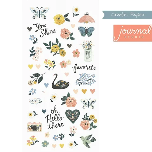Crate Paper Sticker Sheet Journal Studio Collection