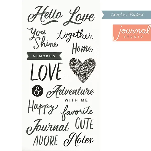 Crate Paper Sticker Sheet Journal Studio Collection