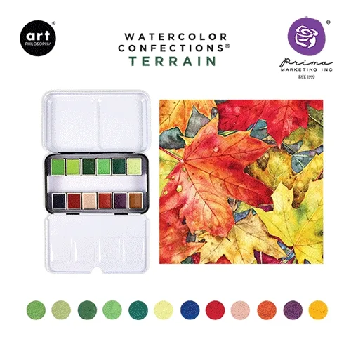 Prima Marketing Art Philosophy Watercolor Confections Terrain
