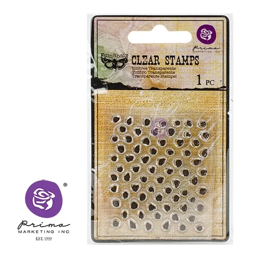 Prima Marketing Mini Clear Stamp Offset Dots by Finnabair