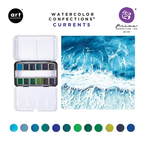 Prima Marketing Art Philosophy Watercolor Confections Currents