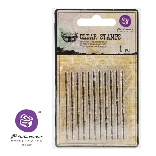 Prima Marketing Mini Clear Stamp Jagged Lines by Finnabair