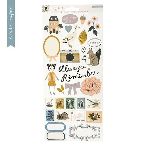 Crate Paper Sticker Sheets Heritage Collection by Maggie Holmes
