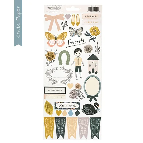 Crate Paper Sticker Sheets Heritage Collection by Maggie Holmes