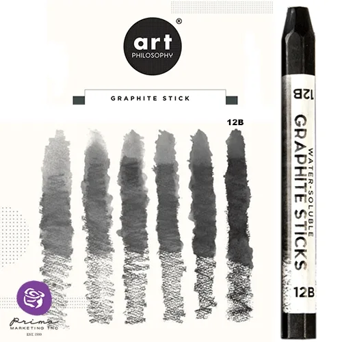 Prima Marketing Art Philosophy Water-Soluble Graphite Stick Softness 12B