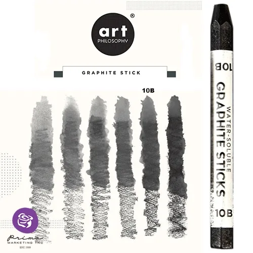 Prima Marketing Art Philosophy Water-Soluble Graphite Stick Softness 10B