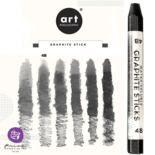 Prima Marketing Art Philosophy Water-Soluble Graphite Stick Softness 4B