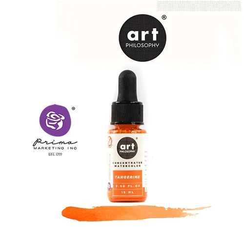 Prima Marketing Art Philosophy Concentrated Watercolor 0.5 fl. oz | 15 ml Tangerine