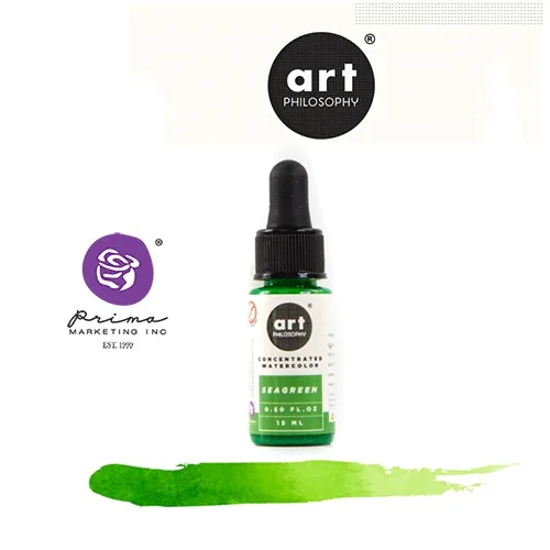 Prima Marketing Art Philosophy Concentrated Watercolor 0.5 fl. oz | 15 ml Seagreen