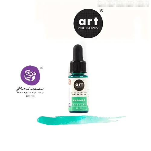 Prima Marketing Art Philosophy Concentrated Watercolor 0.5 fl. oz | 15 ml Emerald