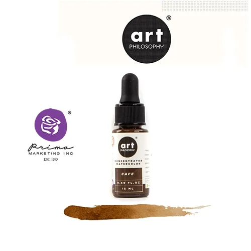 Prima Marketing Art Philosophy Concentrated Watercolor 0.5 fl. oz | 15 ml Cafe