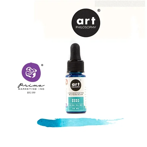 Prima Marketing Art Philosophy Concentrated Watercolor 0.5 fl. oz | 15 ml Bora Bora