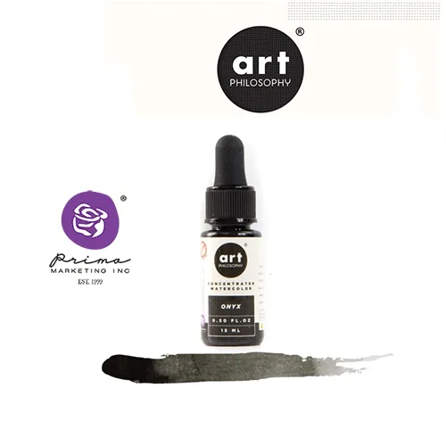 Prima Marketing Art Philosophy Concentrated Watercolor 0.5 fl. oz | 15 ml Onyx