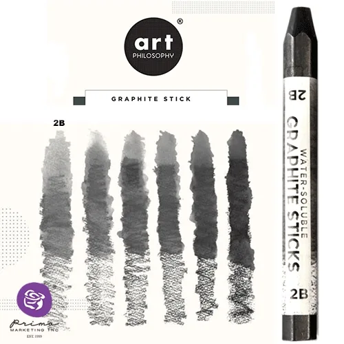 Prima Marketing Art Philosophy Water-Soluble Graphite Stick Softness 2B