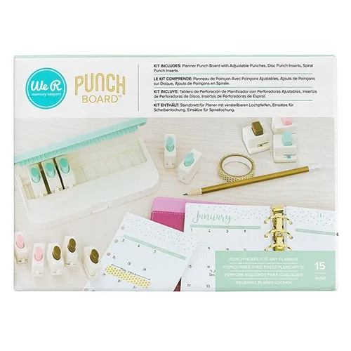 We R Memory Keepers Planner Punch Board Bundle