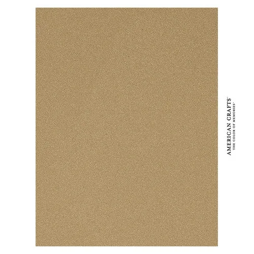 American Crafts Pow Gold Glitter Paper 8.5 x 11