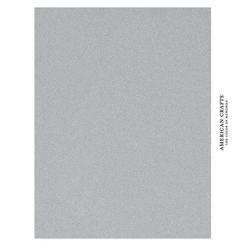 American Crafts Pow Silver Glitter Paper 8.5 x 11