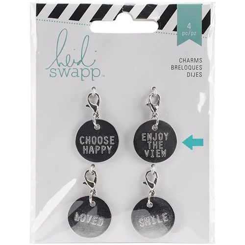 Heidi Swapp Metal Charm Circle [Enjoy the View] Wanderlust Collection