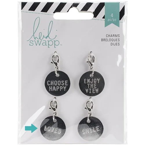 Heidi Swapp Metal Charm Circle [Loved] Wanderlust Collection