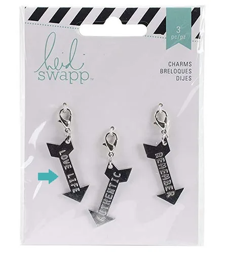 Heidi Swapp Metal Charm Arrow [Love Life] Wanderlust Collection