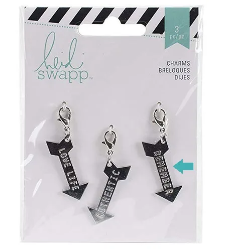 Heidi Swapp Metal Charm Arrow [Remember] Wanderlust Collection