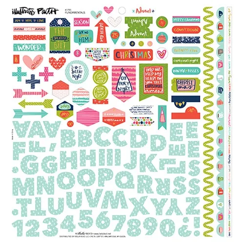 Illustrated Faith Advent Kit Collection 12 x 12 With Foil Accents