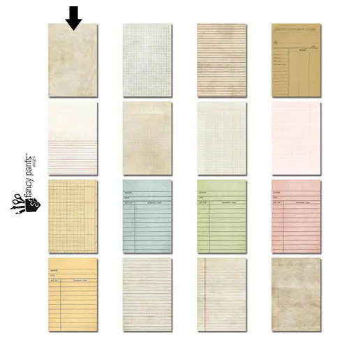 Fancy Pants Designs Accent and Journaling Cards Set 1 Artist Edition Collection