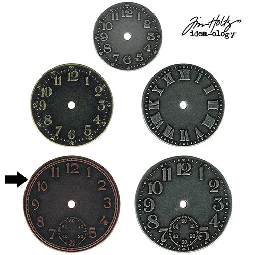 Idea-ology Tim Holtz Metal Clock Face Copper