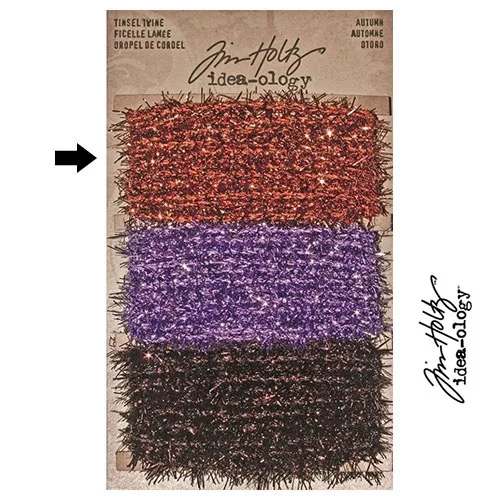 Tim Holtz Idea-ology Tinsel Twine Orange/Copper Autumn