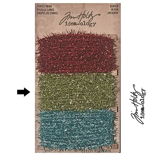 Tim Holtz Idea-ology Tinsel Twine Green Winter