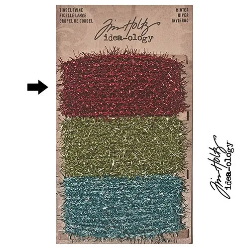 Tim Holtz Idea-ology Tinsel Twine Red Winter