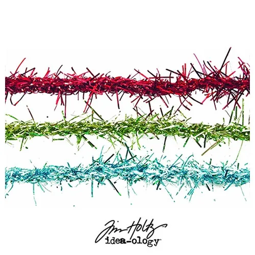 Tim Holtz Idea-ology Tinsel Twine Aqua/Blue Winter