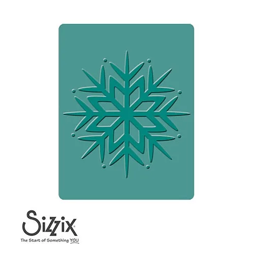 Sizzix Textured Impressions Embossing Folder A2 Large Snowflake Number 11