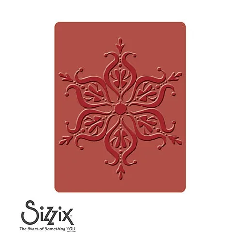 Sizzix Textured Impressions Embossing Folder A2 Large Snowflake Number 12