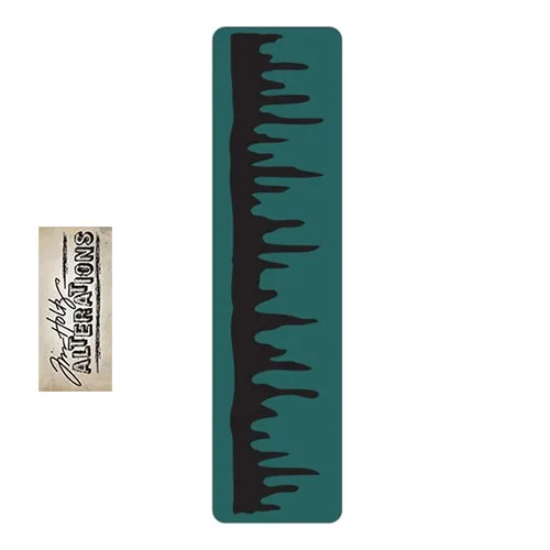 Sizzix Tim Holtz Alterations Texture Fades Embossing Folder Icicles A2 Border