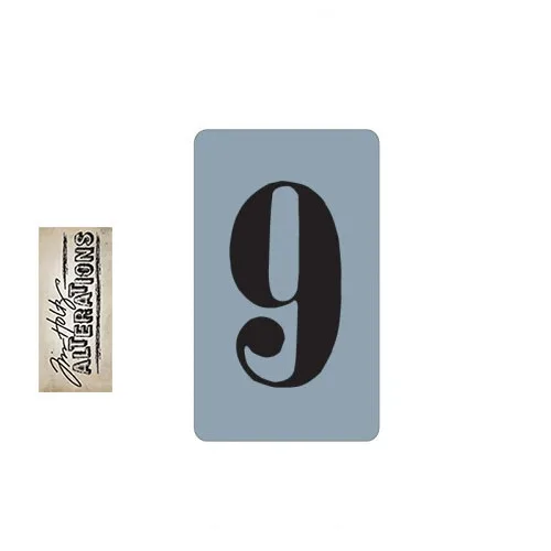 Sizzix Tim Holtz Alterations Texture Trades Embossing Folder Number Nine