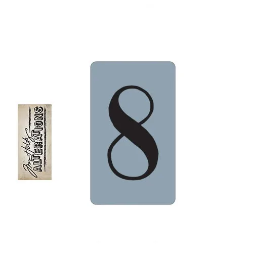 Sizzix Tim Holtz Alterations Texture Trades Embossing Folder Number Eight